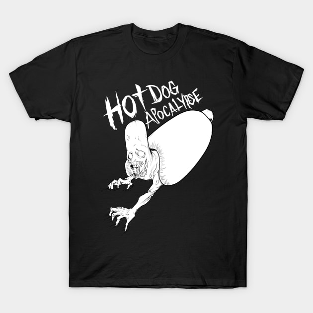 Hot Dog Apocalypse (Dark) T-Shirt by ChurchOfRobot